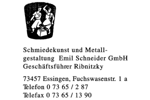 Schmiedekunst und Metallgestaltung  Emil Schneider GmbH