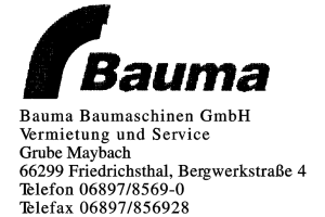 Bauma Baumaschinen GmbH