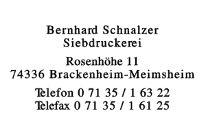 Schnalzer, Bernhard Schnalzer, Bernhard