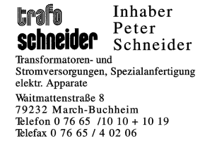 Schneider Trafo Inh. Peter Schneider