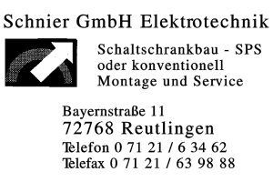 Schnier GmbH Schnier GmbH