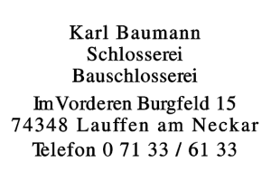 Baumann, Karl