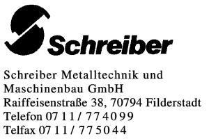 Schreiber Maschinenbau
