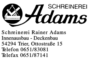 Schreinerei Rainer Adams