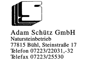 Schütz, Adam GmbH Schütz, Adam GmbH