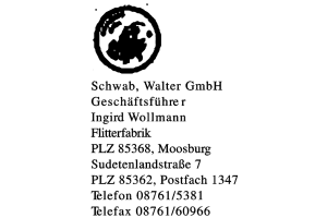 Schwab, Walter GmbH Geschäftsführer Ingird Wollmann Schwab, Walter GmbH Geschäftsführer Ingird Wollmann