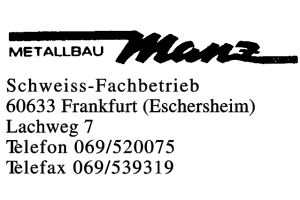 Schweiss-Fachbetrieb