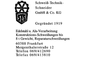 Schweiß-Technik-Schneider GmbH & Co. KG
