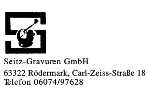 Seitz-Gravuren GmbH Seitz-Gravuren GmbH