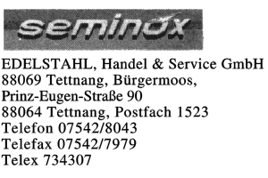 seminox EDELSTAHL, Handel & Service GmbH