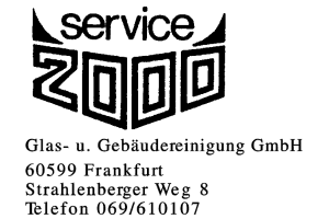 service 2000 Glas- u. Gebäudereinigung GmbH