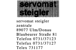 servomat steigler