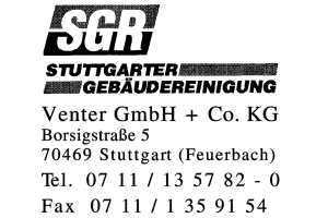 SGR Stuttgarter Gebäudereinigung Venter GmbH + Co. KG