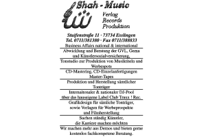 Shah-Music Verlag Records Produktion Shah-Music Verlag Records Produktion