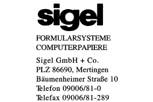 Sigel GmbH + Co. Sigel GmbH + Co.
