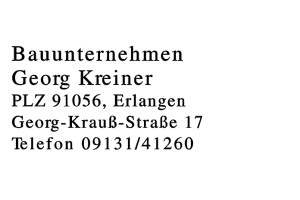Bauunternehmen Georg Kreiner