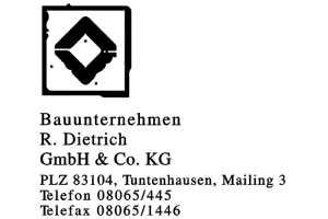 Bauunternehmen R. Dietrich GmbH & Co. KG