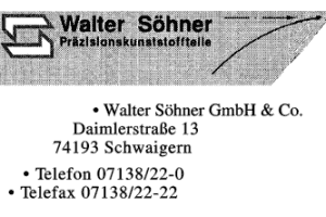 Söhner, Walter GmbH & Co.