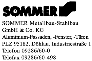 Sommer Metallbau-Stahlbau GmbH & Co. KG