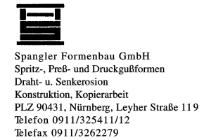 Spangler Formenbau GmbH Spangler Formenbau GmbH