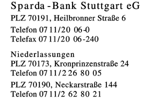 Sparda-Bank Stuttgart eG Sparda-Bank Stuttgart eG