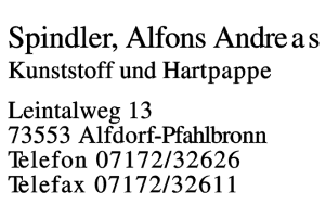 Spindler, Alfons Andreas