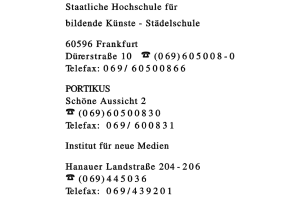 Staatliche Hochschule für bildende Künste - Städelschule