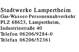 Stadtwerke Lampertheim