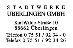 Stadtwerke Überlingen GmbH Stadtwerke Überlingen GmbH