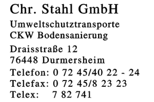 Stahl GmbH Chr.