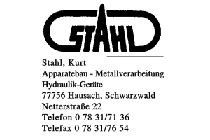 Stahl Kurt Stahl Kurt