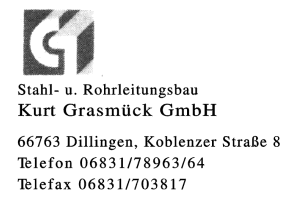 Stahl- u. Rohrleitungsbau Kurt Grasmück GmbH