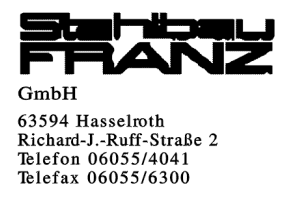 Stahlbau Franz GmbH