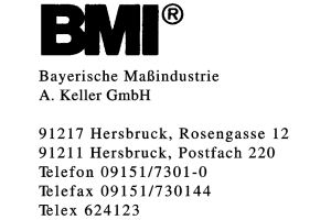 Bayerische Maßindustrie A. Keller GmbH