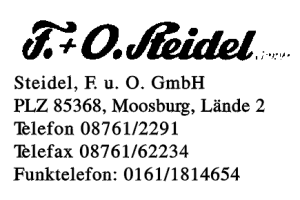 Steidel, F. u. O. GmbH