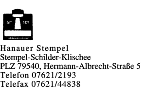 Stempel Hanauer