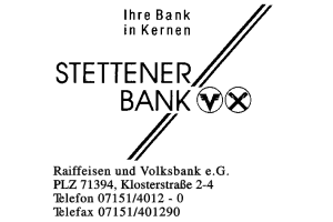 Stettener Bank Stettener Bank