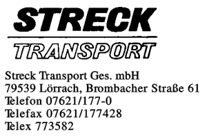Streck Transport Ges. mbH Streck Transport Ges. mbH