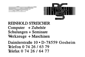 Streicher, Reinhold Streicher, Reinhold