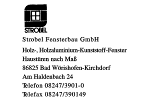 Strobel Fensterbau GmbH