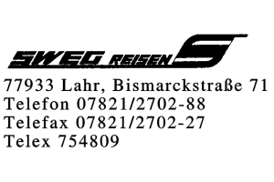 SWEG REISEN