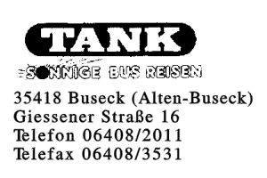 TANK SONNIGE BUS REISEN