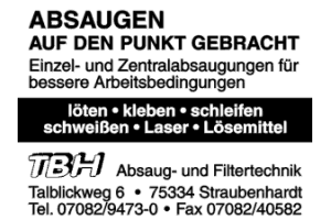 TBH Absaug- und Filtertechnik TBH Absaug- und Filtertechnik