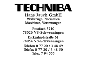 Techniba Hans Jauch GmbH Techniba Hans Jauch GmbH