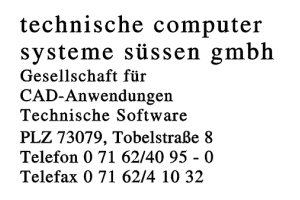 technische computer systeme süssen GmbH technische computer systeme süssen GmbH