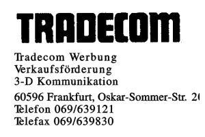 Tradecom Werbung
