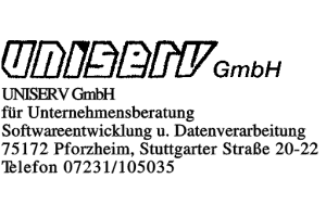 UNISERV GmbH UNISERV GmbH