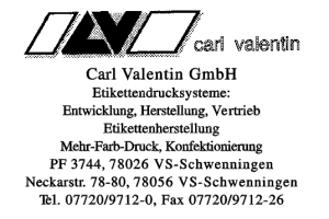 Valentin, Carl GmbH Valentin, Carl GmbH