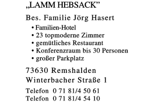Lamm HebsackÓ Bes. Fam. Jörg Hasert Lamm HebsackÓ Bes. Fam. Jörg Hasert