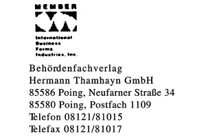 Behördenfachverlag Hermann Thamhayn GmbH
